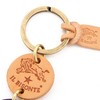 IL BISONTE Key Chain, Key Ring, Leather, Genuine Leather, Cowhide