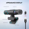 TOALLIN 2K Streaming Webcam for PC, AI Tracking PTZ Streaming