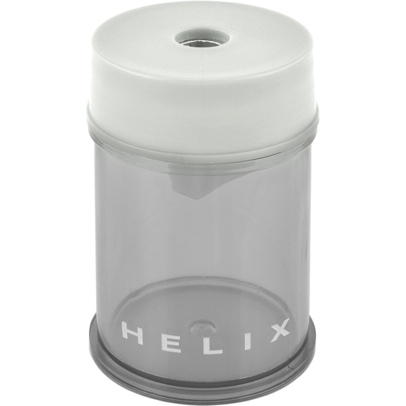 Helix Canister 1 Hole Pencil Sharpener, Assorted Colors (17077)