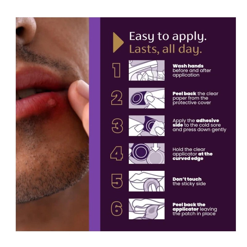 Mederma Cold Sore No Touch Discreet Healing Patch, 12 Hour