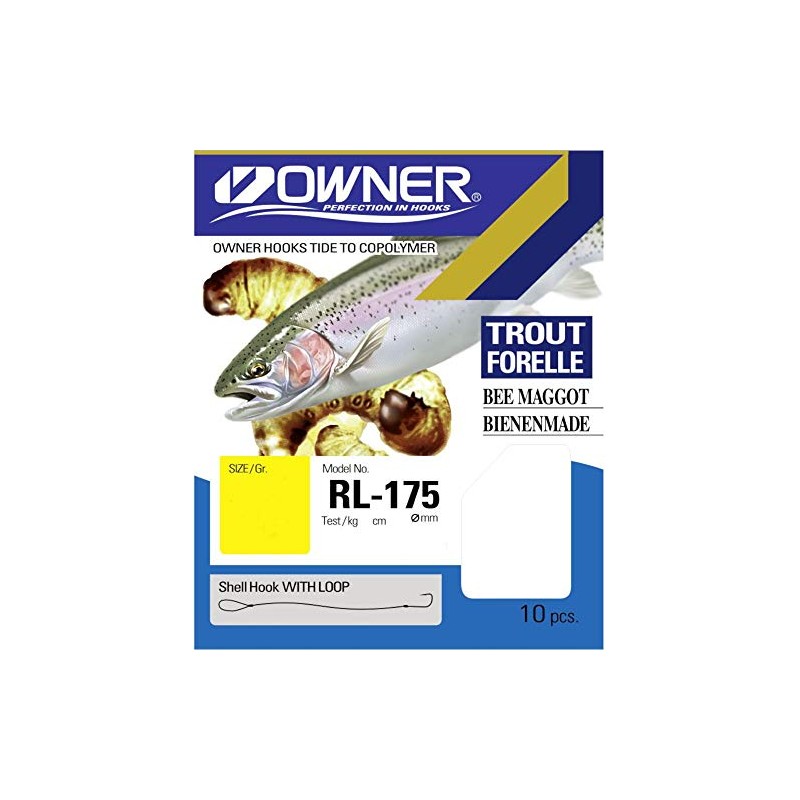 Owner Bee Maggots Trout Hook 150 cm Silver – Fishing