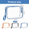 3 Pezzi Busta Trasparente per Liquidi, 20x15x6,5cm Beauty Case Trasparente
