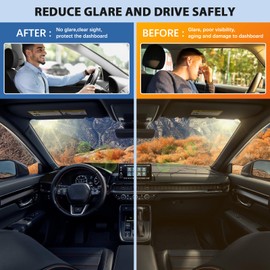 FETUSI Dashboard Cover Mat Compatible with Nissan Frontier 2005-2021/Pathfinder 2005-2012/Xterra 2005-2015 Accessories Dash Cover Non-Slip Dash Mat Sunshade Anti-Glare Protector Pad Carpet