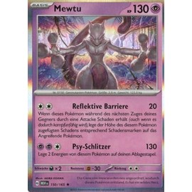 MZTCG - Mewtu - MEW 150-151 - Trading Card - German - Holographic - with MZTCG Shipping Protection