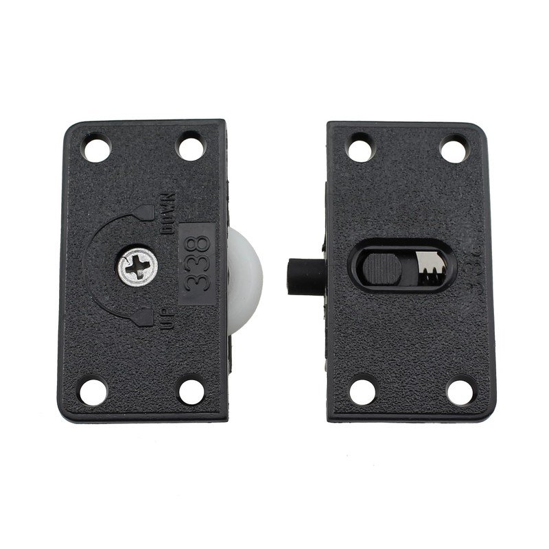 Maxmoral 2 Sets Black Sliding Cabinet Hardware Components Home Wardrobe