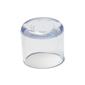 Wambere Pack of 8 Round Chair Leg Caps, Round Plastic Plugs, Protective Caps for Chair Legs, Thickened Chair Leg Covers, Floor Non-Slip, for Protection of Floors, Transparent, 60 mm