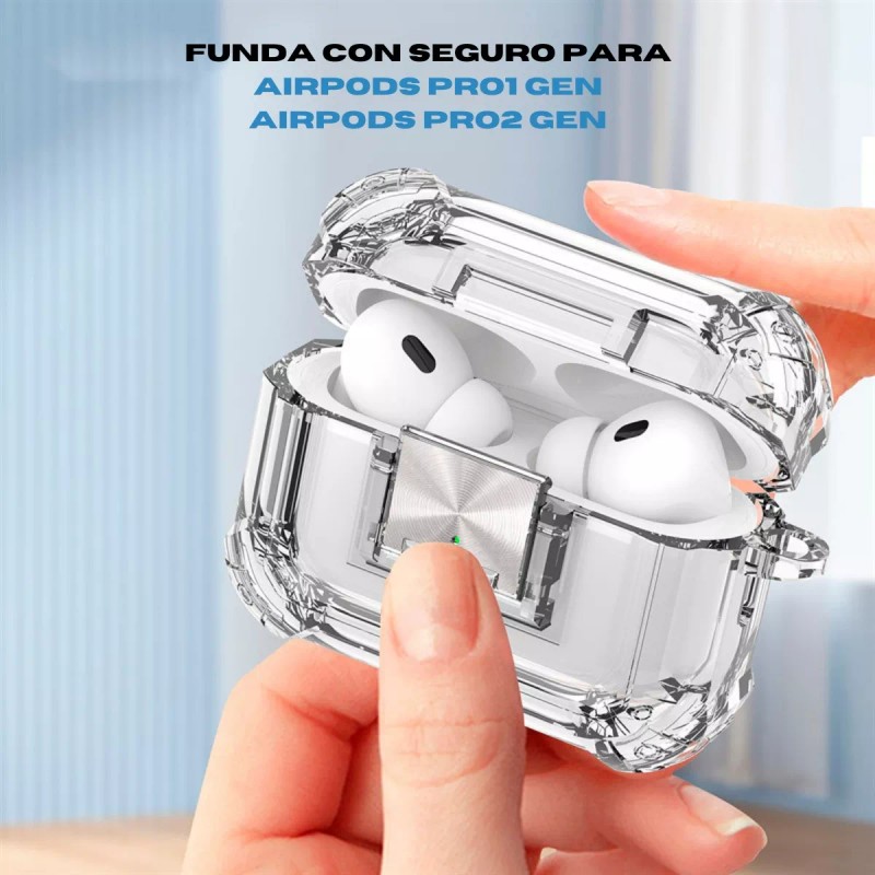 Alomia Funda Compatible AirPods Pro Limpiador Y Almohadillas