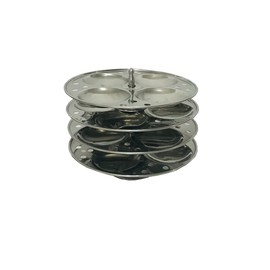 Best Stainless Steel Idli Maker 4-Rack cooker idli steamer Idli Stand steel Plates Idli Stand, Idly stand 4 Tier SS idali stand Makes 16, Silver Kitchen Appliances, cookware utensils