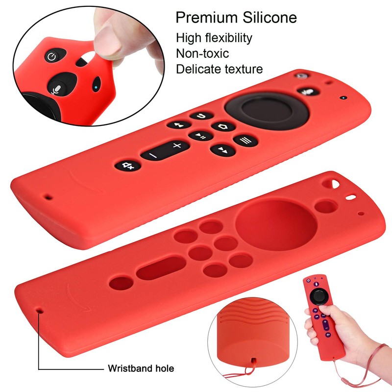 [2 Pack] Silicone Cover Case for Fire TV Stick 4K