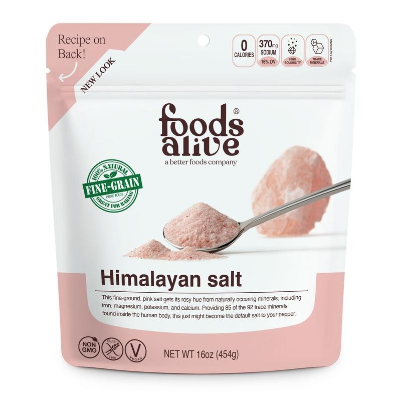 Foods Alive Himalayan salt - size: 16 oz