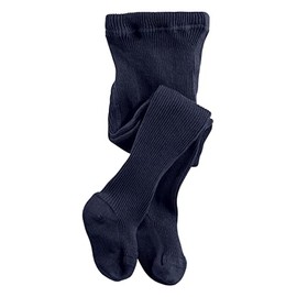 hessnatur Wool tights for girls and boys, unisex made of pure organic merino wool, GOTS certified, sustainable and fair manufactured (Fair Wear Foundation), navy