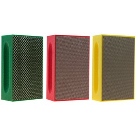 KGS PRO-PAD Diamond Hand Polishing pads (3 Pack, Combination set (grit 60, 200, 400))