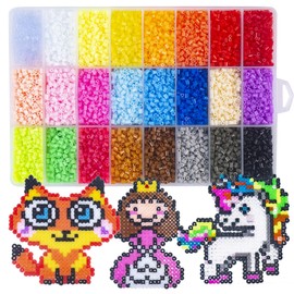 La Manuli Fuse Beads Kit of 24,000 Mini Ironing Beads - Complete Advanced Creative Kit as a Gift for Boys and Girls Aged 12+