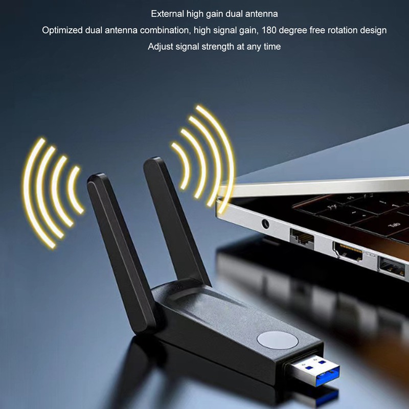 Wireless Network Card Adapter 1300Mbps 2.4G 5G Dual Band High