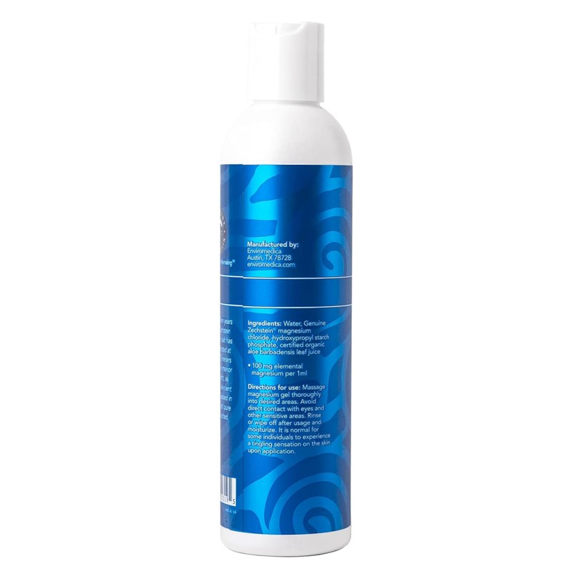 Ancient Minerals Magnesium Gel - 8oz Bottle - Pure Genuine