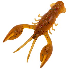 Dr.Fish 8 Pack Crawfish Soft Lure 2.5'' Plastic Soft Fishing Lures Bass Fishing Artificial Crayfish Baits Swimbait for Crappie Trout Walleye Perch Bluegill Panfish Pumpkin