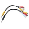 Harrista 1PC 3.5MM To Jack 3 1PCS RCA Cable Video