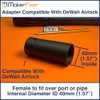 Maker Fixer Female Dust Extraction Adaptor Compatible with DeWalt AirLock,