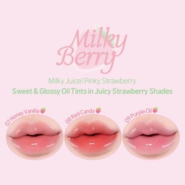 ETUDE Dear Darling Oil Tint #9 Purple Oil 4.2g | High Moisturizing and Strong Hydrating Lip Oil/Lip Gloss | Smooth and Moist Lips | Non-Sticky Lip Oil Tint For Dry Lips | Korean Makeup