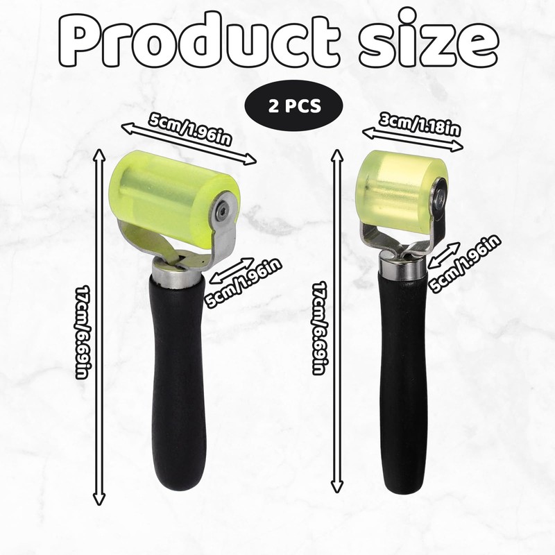 Seam Roller, Sound Deadening Roller, Rubber Roller for Car Audio,