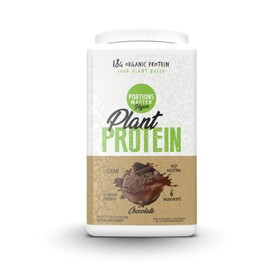 Portions Master Plant Protein Organic Plant Based Protein Powder with Fermented Brown Rice Complete Amino Acid Profile Vegan Non GMO Gluten Free (750g, Chocolate)