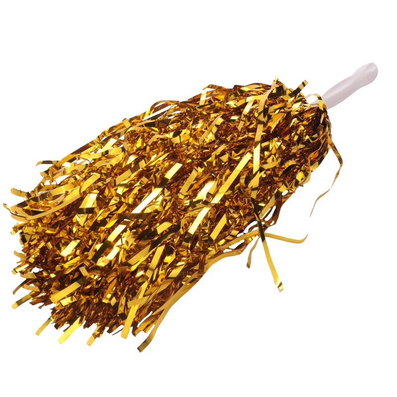 Oidnvay 24pcs Cheerleading Pom Poms Metallic Foil Cheer Pom Poms