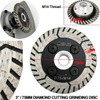 SHDIATOOL Diamond Cutting Grinding Disc Dual Blade Saw Blade for