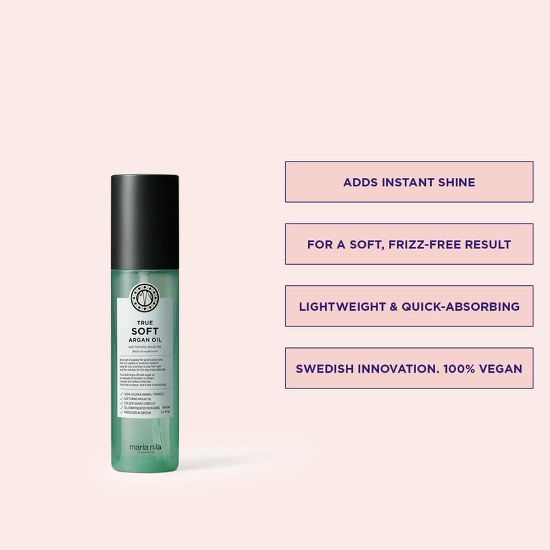 Maria Nila True Soft, Moisturizing Argan Oil For Dry Brittle