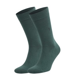 AWS/American Made Dark Green Dress Socks for Men Bamboo Crew Socks 1 Pair