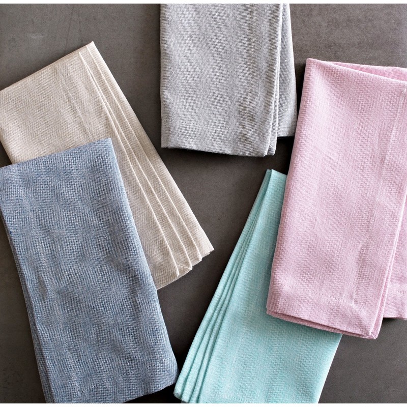 DII CAMZ36960 - Corredor de Mesa, 100% algodón, Servilleta, Gris,