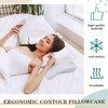 Hahafelt Waterproof Pillow Protector with Zipper Cervical Neck Pillowcase (Only