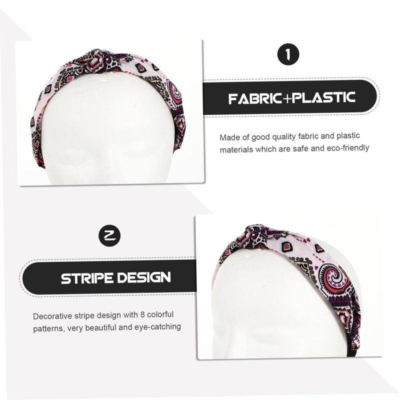 IWOWHERO 10pcs Simple Style Hairbands for Women Comfortable Hair Tying