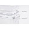 12PCS Food Storage Containers with Lids - Plastic Kitchen Pantry