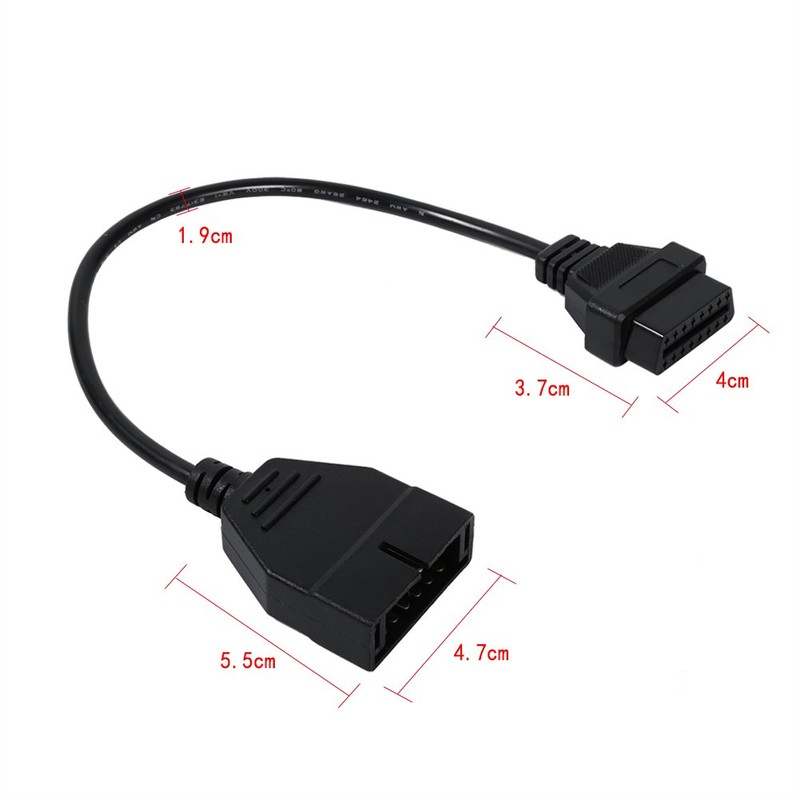 Acouto Cable Conector de diagnóstico, OBD1 de 12 Pines a