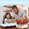JCD 6" White Wave Cake Boards Round,Wave Cake Plate,Disposable Cake