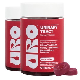 URO Urinary Tract Health Gummies – 2 Bottle Supply | Cranberry & D-Mannose Supplement for Bladder Comfort, UTI Support & Daily Wellness