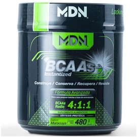 Bcaas Instantized Mdn Sports 480g, Sabor Maracuy, 40 Servicios, radio 411, Leucina, Isoleucina, Vailna, Calidad Pura.                                 