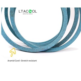 LTACOOL Lawn Mower Deck Belt 1/2" x 144" Compatible with John D M150960, M151649, LT180 and LT190 Lawn Tractors with 48" Deck