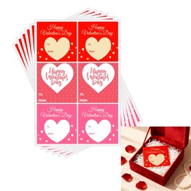 90 Pcs to and from Gift Tag Stickers Love Heart Sticker,2 Inch to from Stickers for Valentine's Day Envelopes,Wedding,Crafting,Scrapbooking,Gift,Award Charts