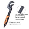 boeray 2 Pack Adjustable Wrench Quick Multi-function Self-Adjusting Spanner Power