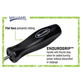 Williams JHWSDS-33 Endurogrip Keystone Slotted Screwdriver, 12 Inch