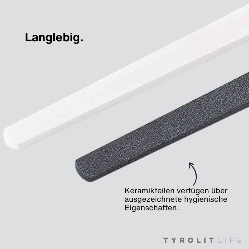TYROLIT High-Quality Nail Files Set of 2 with Case -