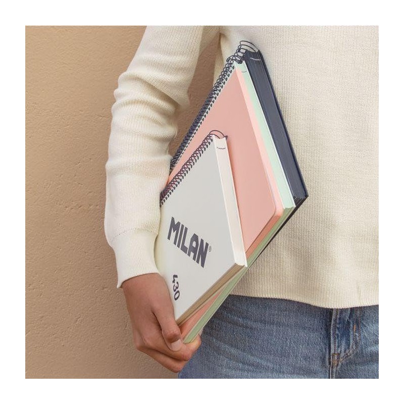 MILAN® A5 Hardcover Notebook 5x5mm Squared 80 Sheets 95gsm Collection