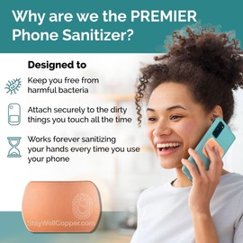 StayWell® Pure Copper Phone Patch Plate – Health & Wellness Cell Phone Self Adhesive Plate Attaches to Your Cell Phone Or Devices