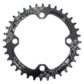 CYSKY 36T Narrow Wide Chainring 104 BCD Bike Single Chainring with 9 10 11 Speed for Road Bike Mountain Bike BMX MTB (36T)