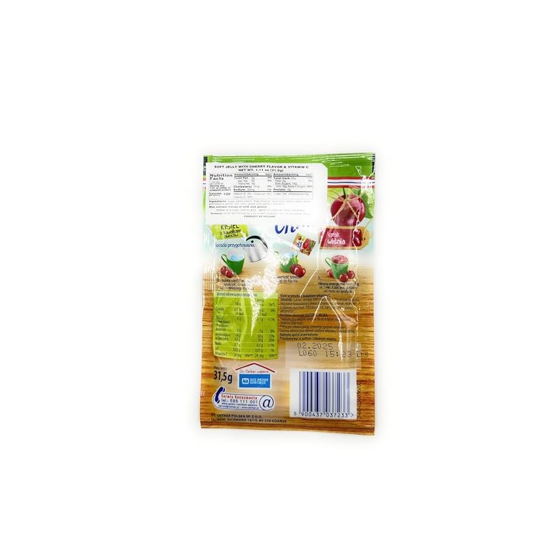 Dr Oetker Slodka Chwila Kisiel Cherry 5-pack 5x31.5g/5x1.1oz Eastern European