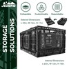 JEZERO Large Collapsible Plastic Storage Crate – Stackable Utility Bin