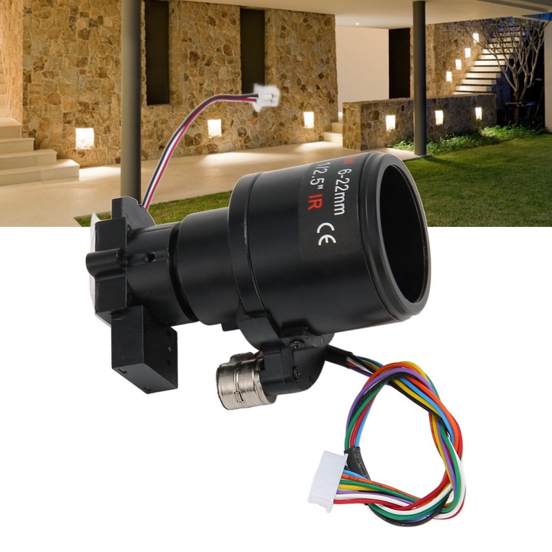 Motorized Zoom Lens 6‑22mm 5MP Focal Length High Precision Auto