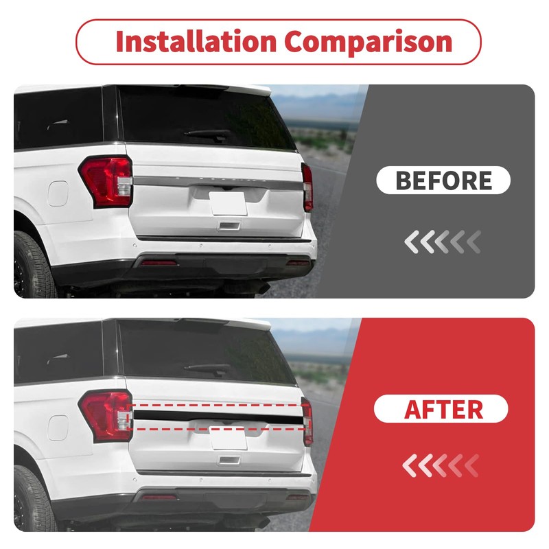 Linskip Tailgate Center Trim Panel Compatible with Ford Expedition 2022