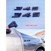 cdbk (2pc) Matte Black 345 Badge Emblem for MOPAR HEMI